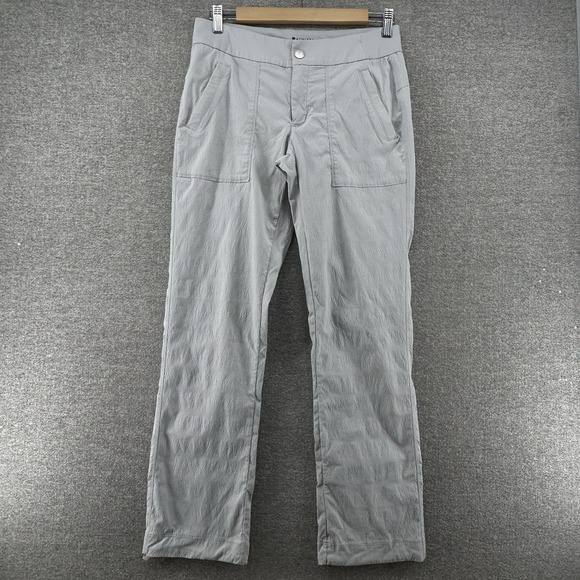 Athleta Trekkie Pants Women Size 4P Light Gray Casual Hiking Outdoor - Picture 1 of 11